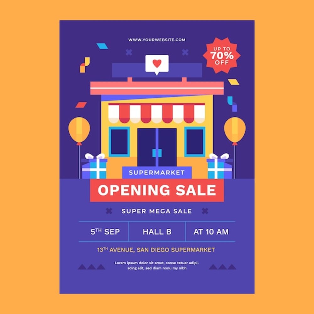 平面設(shè)計超市傳單模板